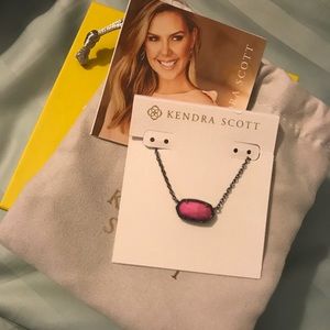 Magenta & Gun Metal Kendra Scott Necklace